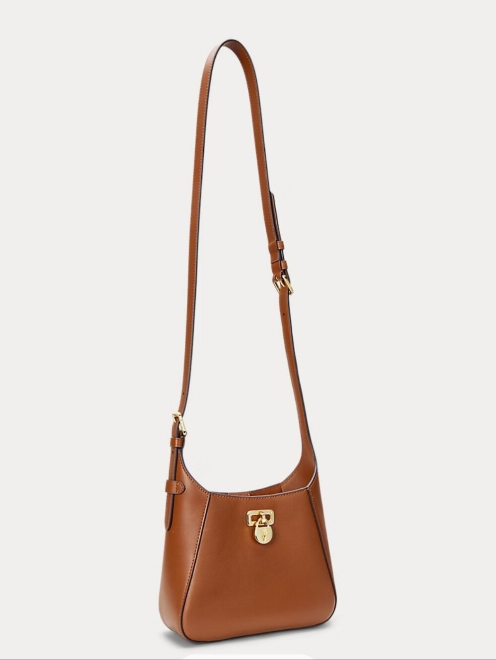 RALPH LAUREN Leather Small Tanner Shoulder Bag - Picture 3 of 8